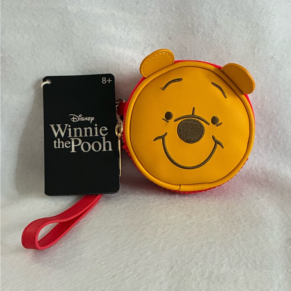 NWT Disney Winnie the Pooh Loungefly Yellow and Red Coin Bag
